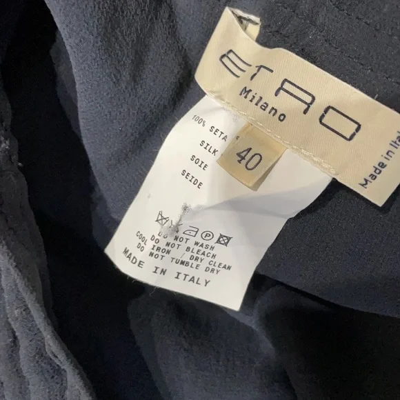 Etro Black Ruched Knee-Length Cocktail Skirt - Picture 6 of 7